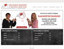Tablet Screenshot of oa-pisek.cz
